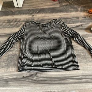 Stripped American eagle fitted long sleeve